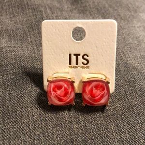 Rose earrings